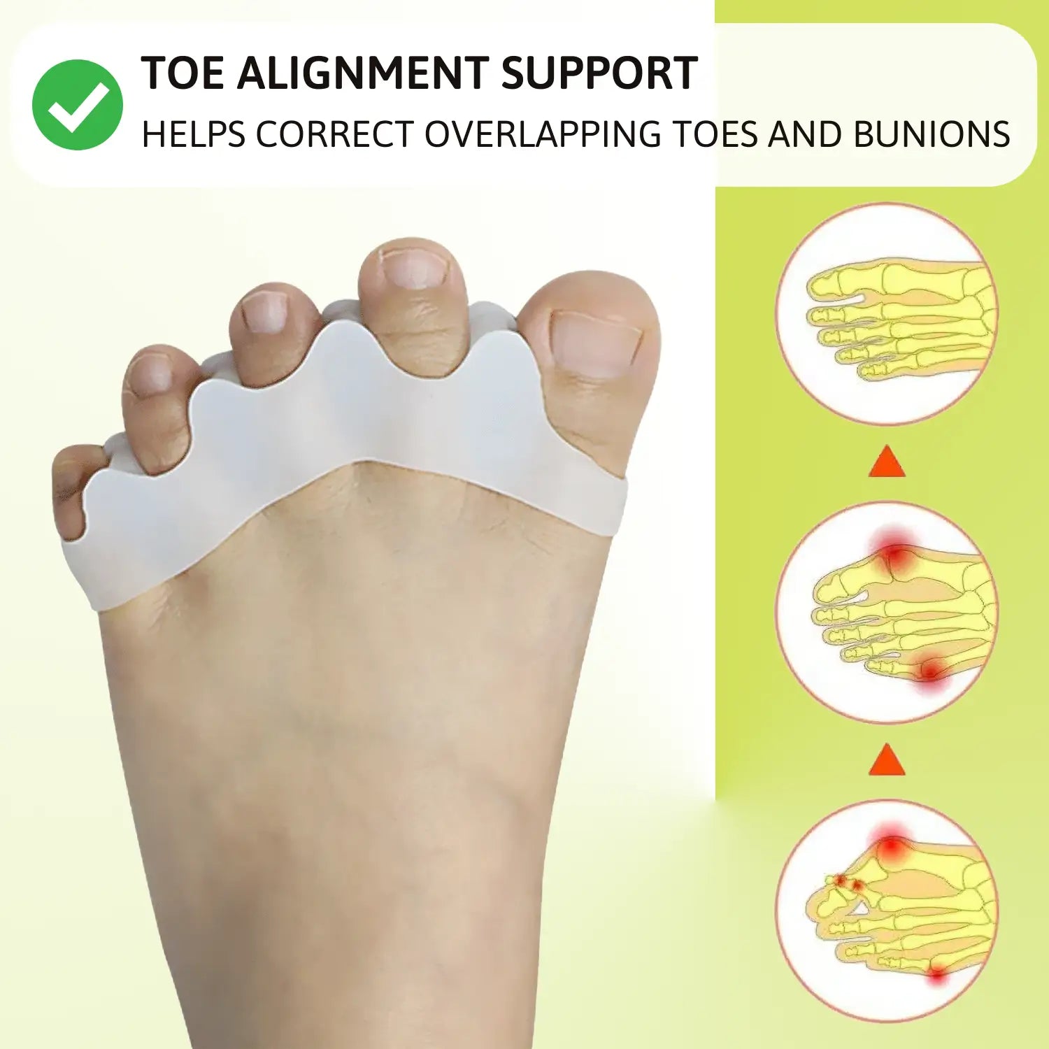 Purestep Toe Separator - Promotes Healthy Toes & Relieves Foot Pain