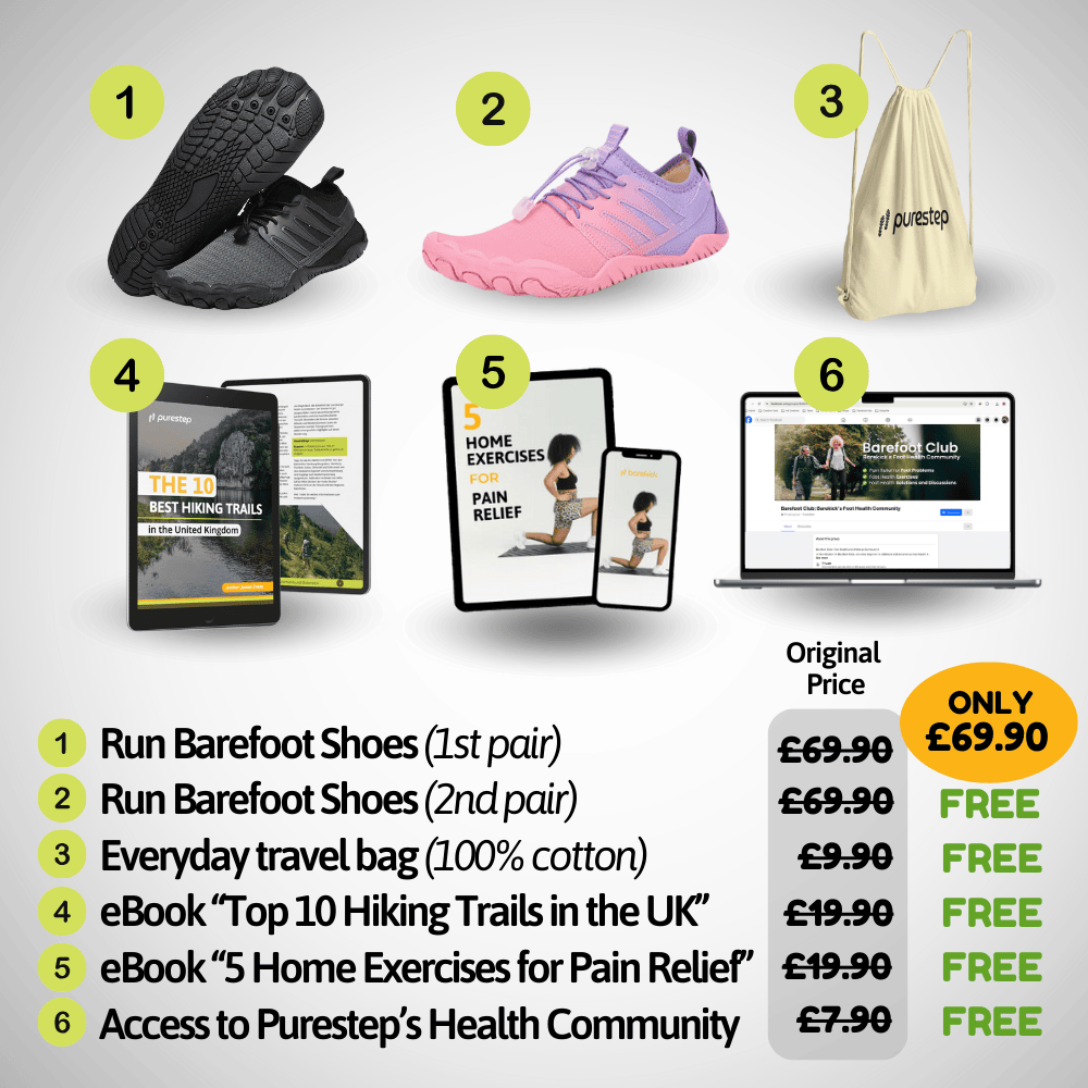 Purestep Run - Breathable & non-slip sports barefoot shoes (1+1 FREE)
